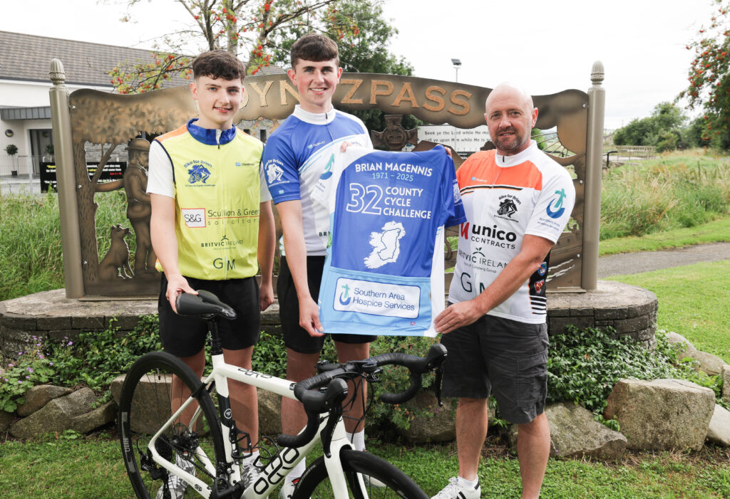 Ben Magennis and Daniel Magennis. Brian's sons, joined by Marty Johnston, one of Brians closest friends.